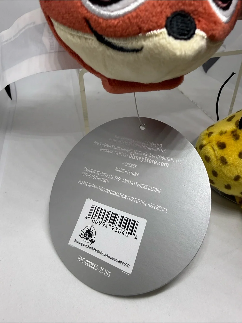 Disney Zootopia Nick Wilde Benjamin Clawhauser Plush Create Your Own Headband